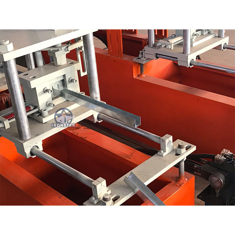9 Rows Roller Station U Channel Roll Forming Machine 27*28 High Strength