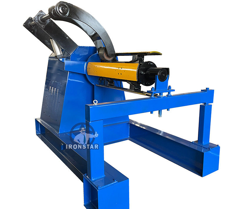 Galvanised Steel Roll Forming Machine Parts 5 Ton Automatic Decoiler Machine