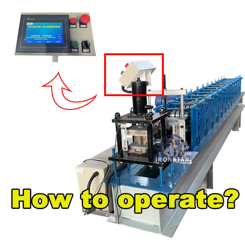 ISO9001  C Channel Roll Forming Machine High Efficiency  3 Years Warranty