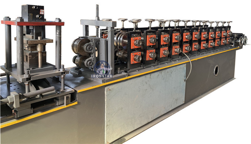 “High Quality Fully Automatic PLC Control C Channel Punching H Holes Drywall Stud And Track Roll Forming Machine Servo Auto Punch Hydraulic Cutting Perforated Light Steel Keel Cold Roll Forming Line ”