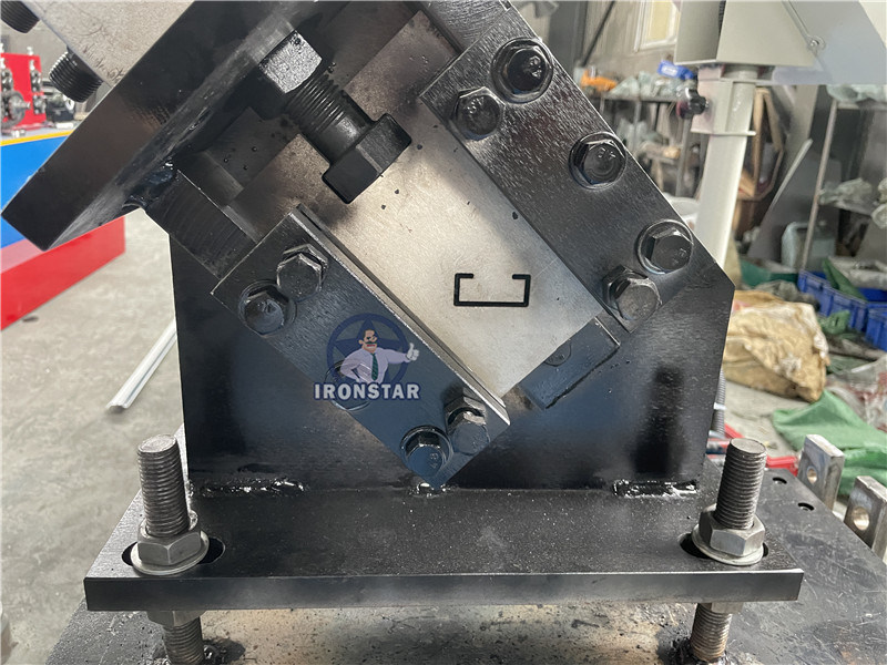 “High Quality Fully Automatic PLC Control C Channel Punching H Holes Drywall Stud And Track Roll Forming Machine Servo Auto Punch Hydraulic Cutting Perforated Light Steel Keel Cold Roll Forming Line ”
