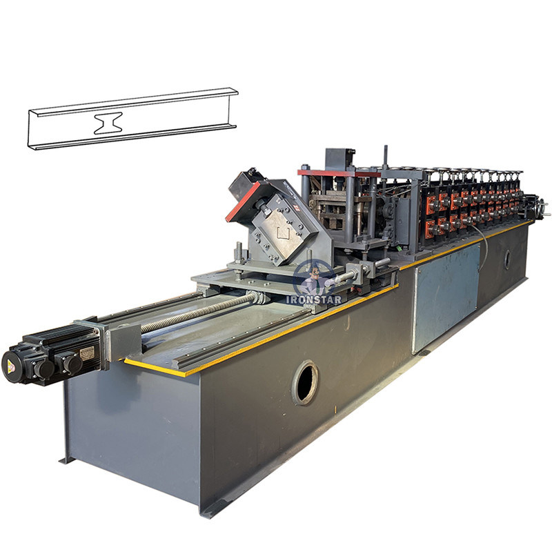 “High Quality Fully Automatic PLC Control C Channel Punching H Holes Drywall Stud And Track Roll Forming Machine Servo Auto Punch Hydraulic Cutting Perforated Light Steel Keel Cold Roll Forming Line ”