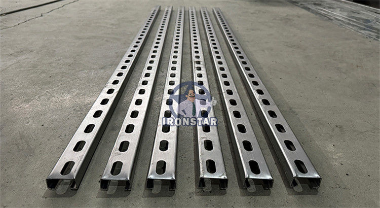 2024 New 41*21 / 41*41 / 41*82mm 3 sizes in 1 Solor bracket roll forming machine in Saudi Arabia