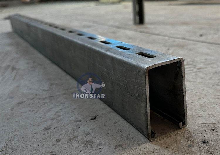 41*21 / 41*41 / 41*72mm 3 sizes in 1 Solor bracket roll forming line in Mexico Photovoltaic bracket forming machine