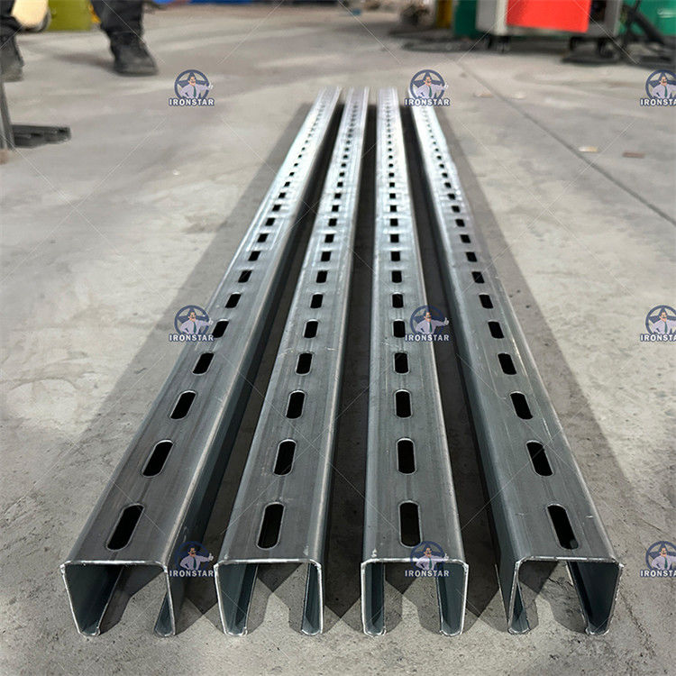 41*21 / 41*41 / 41*72mm 3 sizes in 1 Solor bracket roll forming line in Mexico Photovoltaic bracket forming machine