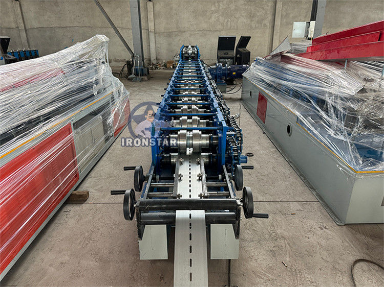 41*21 / 41*41 / 41*72mm 3 sizes in 1 Solor bracket roll forming line in Mexico Photovoltaic bracket forming machine