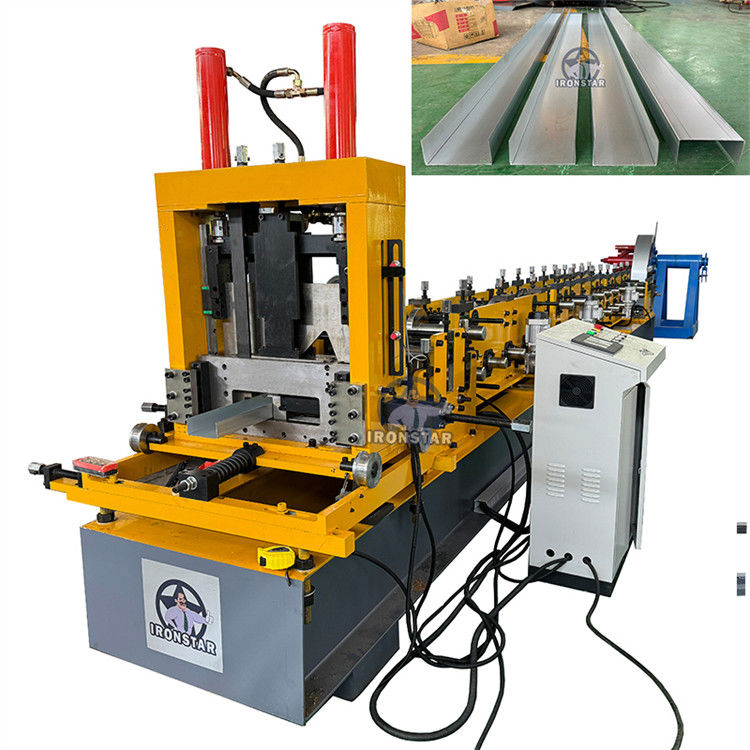 60-200mm automatic size changeable U purlin making machine for Kazakstan 80-300mm automatic size changeable U purlin