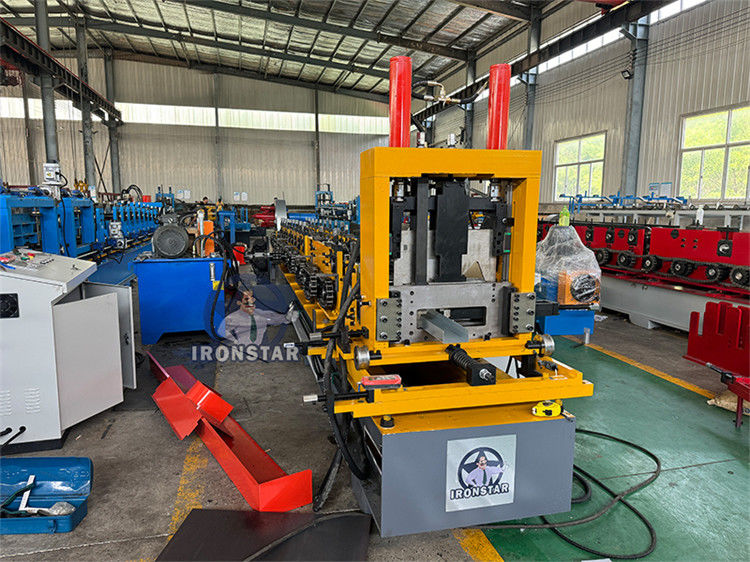 60-200mm automatic size changeable U purlin making machine for Kazakstan 80-300mm automatic size changeable U purlin