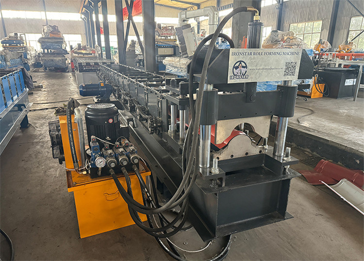 “Ironstar High Speed 312 Ridge Cap Roll Forming Machine Metal Roof Capping Profile Machine for Romania Roofing Construction”