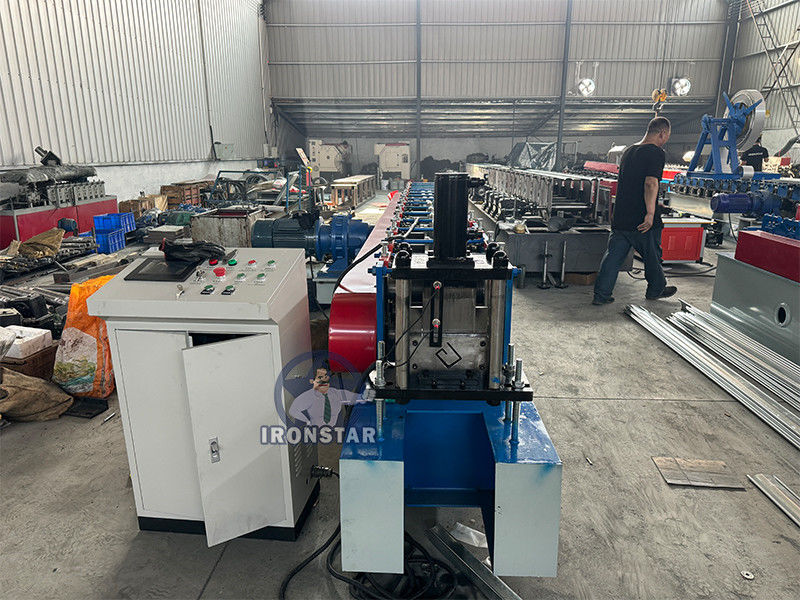 Guide rail roll forming machine machine in Brazil slide rail forming machine | shutter door track machine