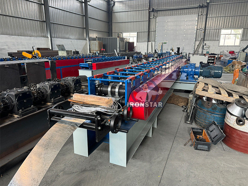 Guide rail roll forming machine machine in Brazil slide rail forming machine | shutter door track machine