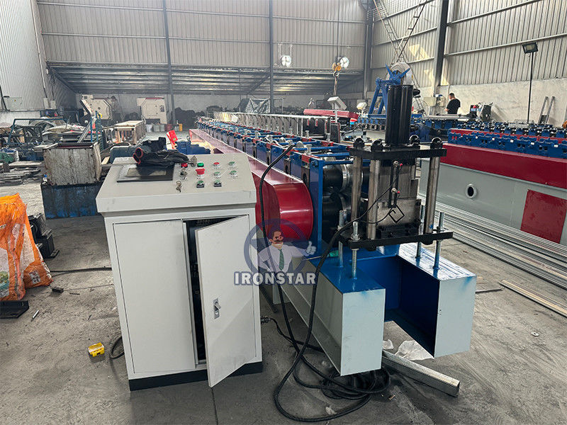 Guide rail roll forming machine machine in Brazil slide rail forming machine | shutter door track machine