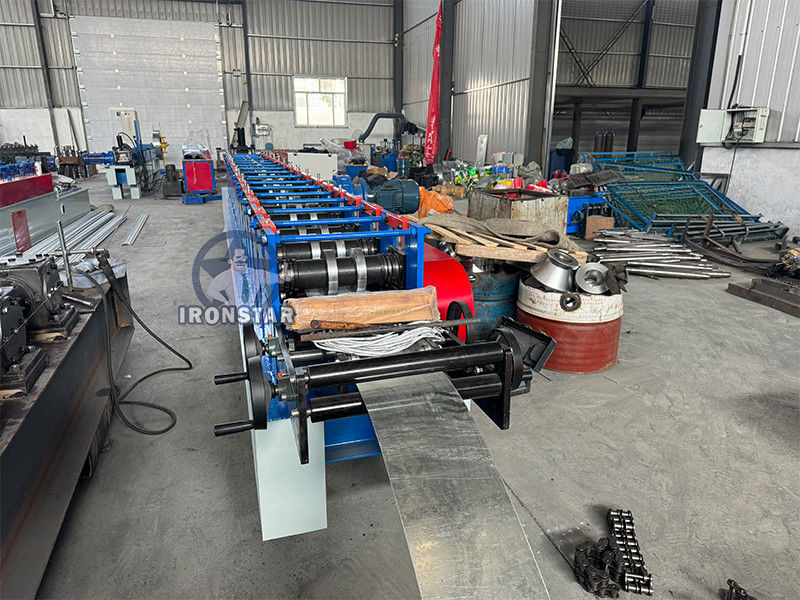 Guide rail roll forming machine machine in Brazil slide rail forming machine | shutter door track machine