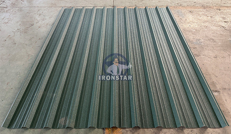 6 rib trapezoidal and 6 rib bamboo tile double layer roll forming machine in Romania 2 layer roll forming machine