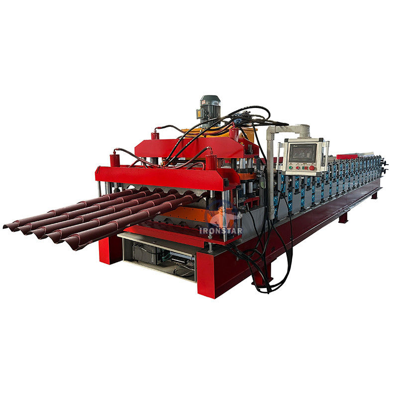 6 rib trapezoidal and 5 rib bamboo tile double layer roll forming machine 2 layer roll forming machine