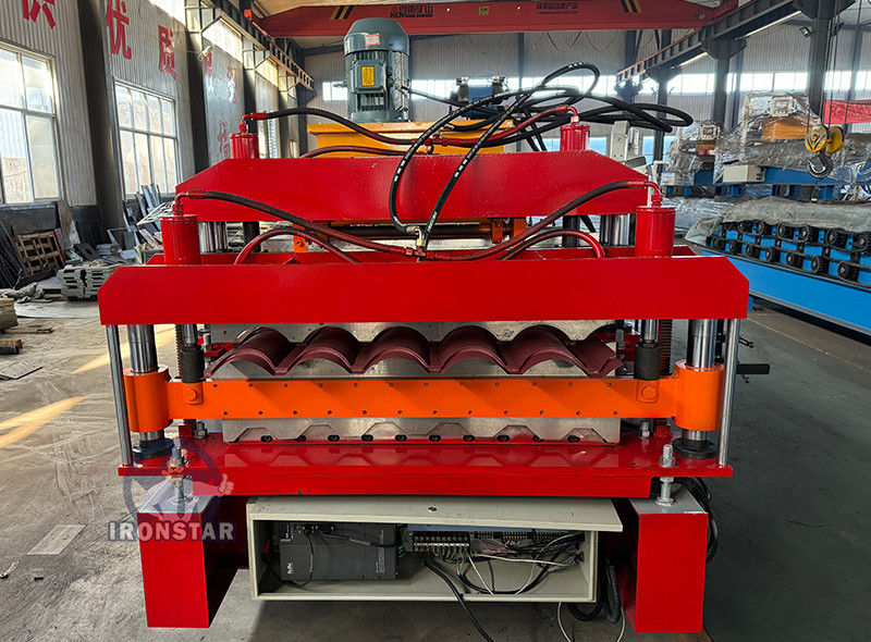 6 rib trapezoidal and 5 rib bamboo tile double layer roll forming machine 2 layer roll forming machine