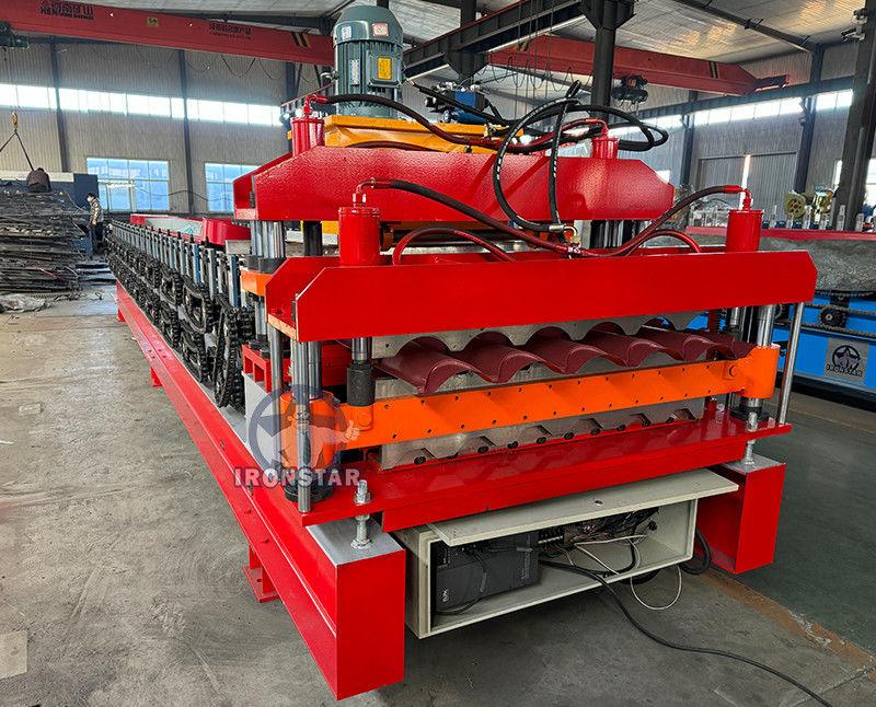 6 rib trapezoidal and 5 rib bamboo tile double layer roll forming machine 2 layer roll forming machine
