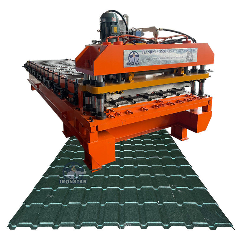 Металлочерепица Каскад станок | T21 C21 tile making machinery for Georgia Russia Kyrgyzstan