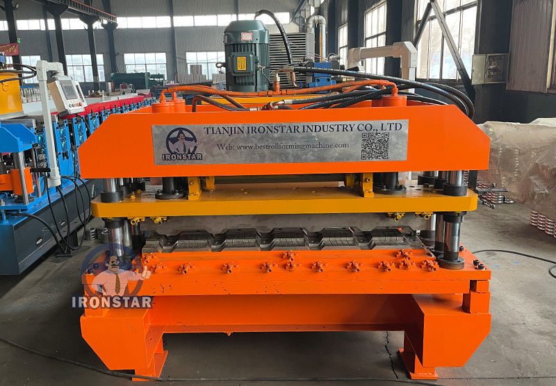 Металлочерепица Каскад станок | T21 C21 tile making machinery for Georgia Russia Kyrgyzstan
