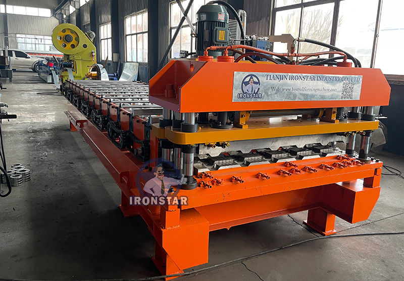 Металлочерепица Каскад станок | T21 C21 tile making machinery for Georgia Russia Kyrgyzstan