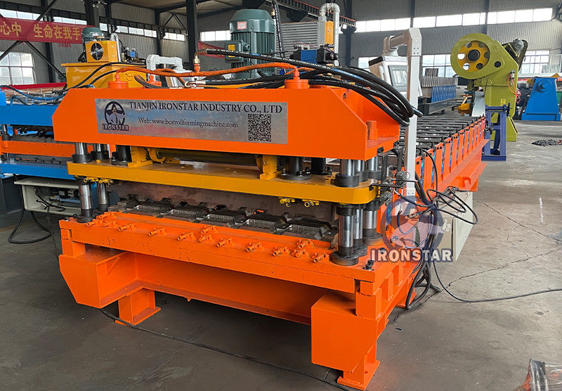 Металлочерепица Каскад станок | T21 C21 tile making machinery for Georgia Russia Kyrgyzstan