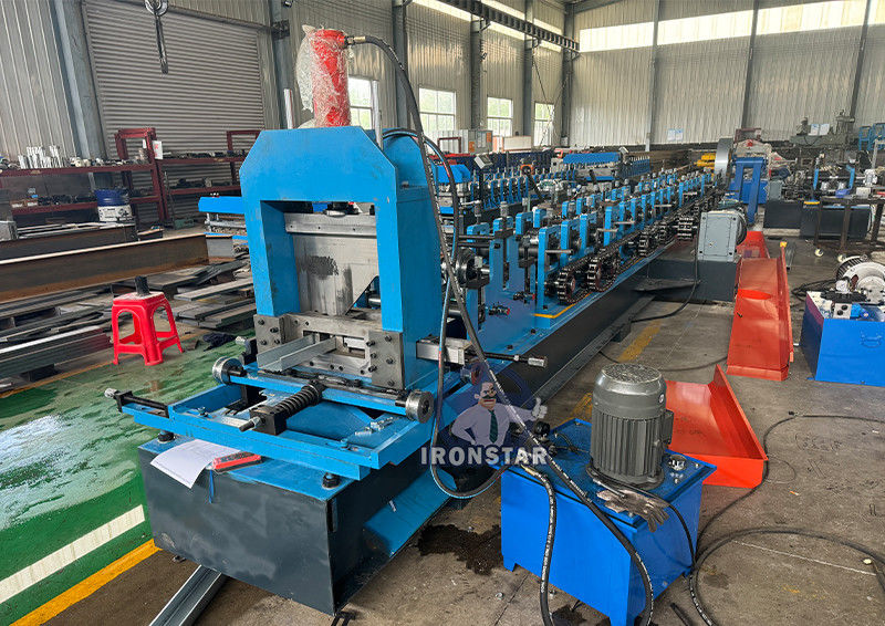 Upright rack C type pallet beam roll forming machine for India Automatic Goods sheft roll forming machine