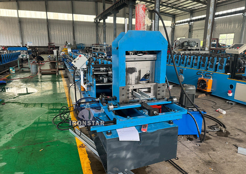 Upright rack C type pallet beam roll forming machine for India Automatic Goods sheft roll forming machine