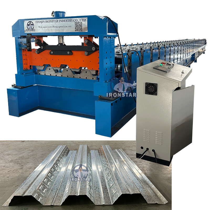 “Fully Automatic 3 Inch Metal Deck Roll Forming Machine Building Floor Deck Sheet Making Machine High Speed 3 Inch Decking Floor Forming Machine Construction Metal Deck Profile Roll Forming Equipment”