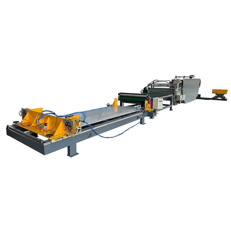 Automaric decoiler – cut to length – transport – auto stacker whole line machine Galvanized steel or PPGI