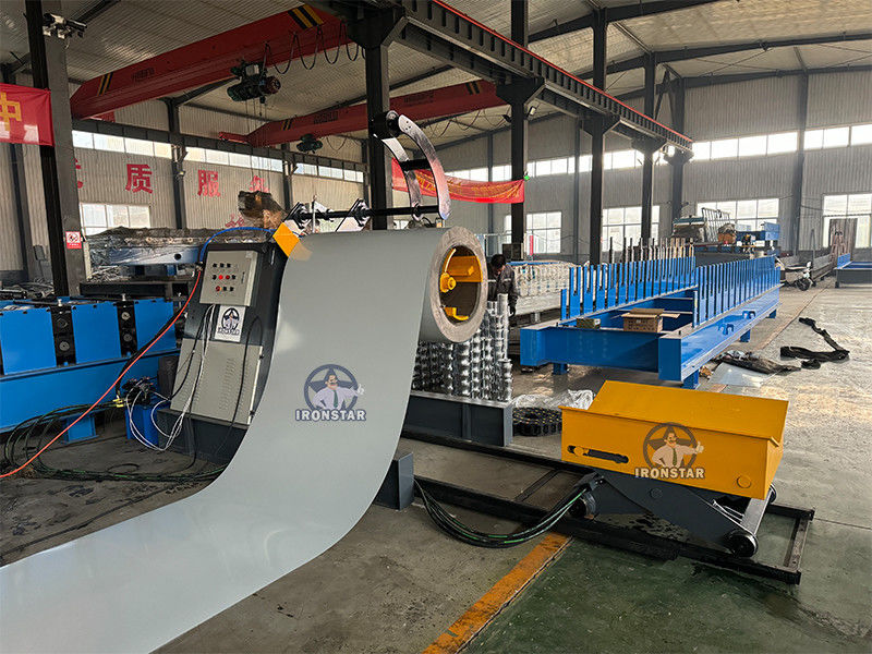 Automaric decoiler – cut to length – transport – auto stacker whole line machine Galvanized steel or PPGI