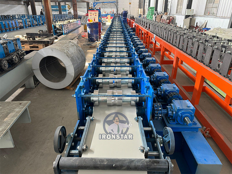 PU foam shutter door roll forming machine for Morocco rolling shutter machine