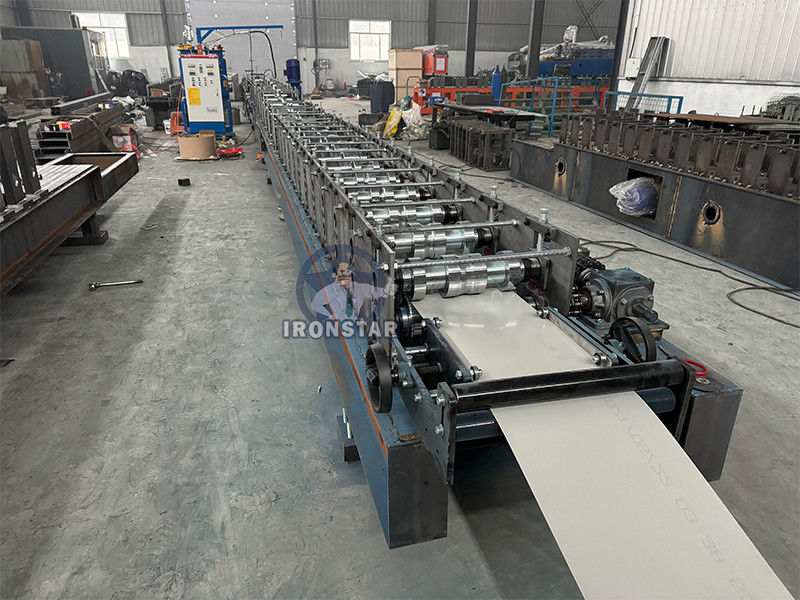 PU sandwich shutter door roll forming machine for Turkey Galvanized steel or PPGI or Aluminium