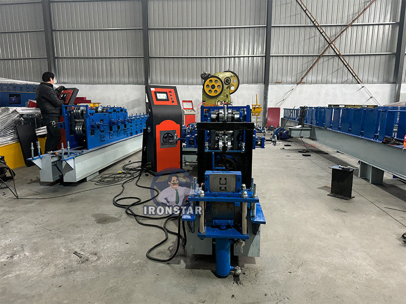 12 GA 41*21 / 41*41 2 sizes in 1 Slotted strut channel roll forming machine for America Solar photovoltaic bracket