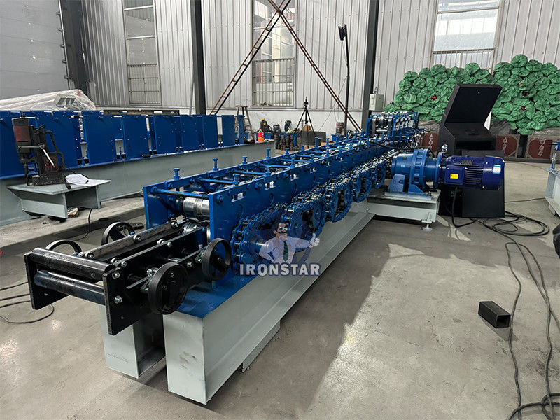 12 GA 41*21 / 41*41 2 sizes in 1 Slotted strut channel roll forming machine for America Solar photovoltaic bracket