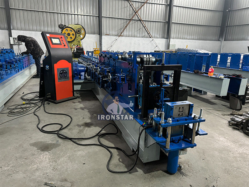 12 GA 41*21 / 41*41 2 sizes in 1 Slotted strut channel roll forming machine for America Solar photovoltaic bracket