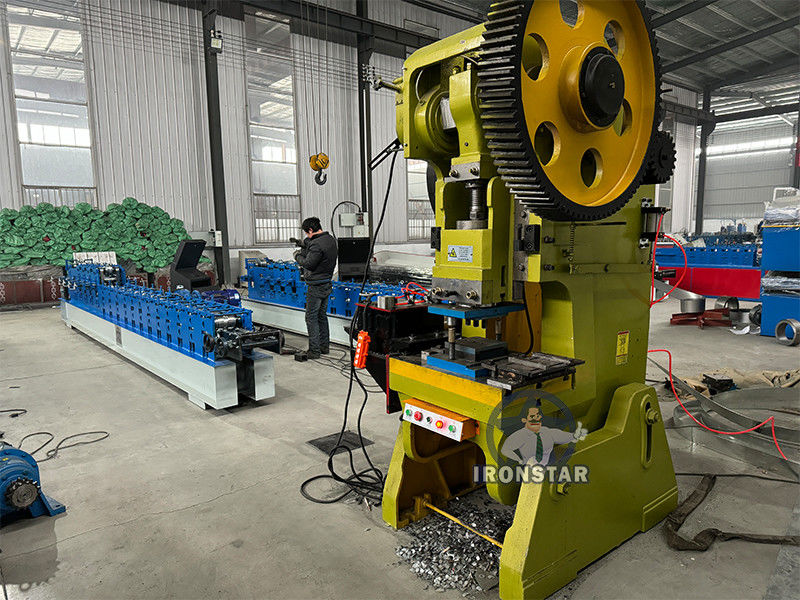12 GA 41*21 / 41*41 2 sizes in 1 Slotted strut channel roll forming machine for America Solar photovoltaic bracket