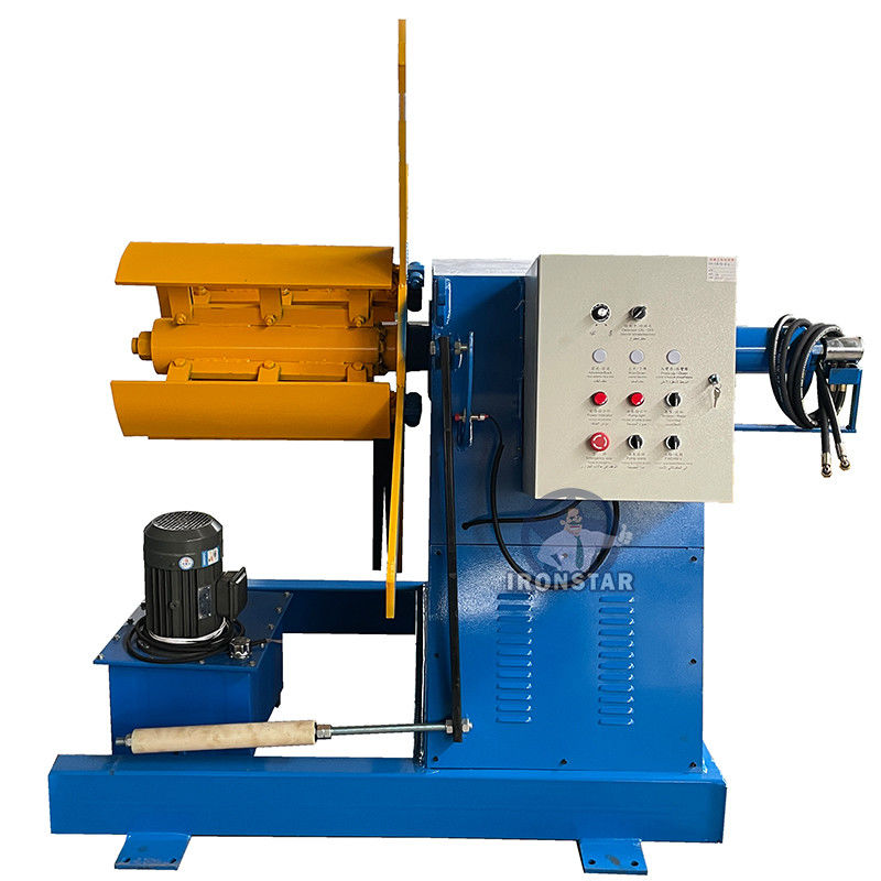 5 ton 500mm width hydraulic decoiler Galvanized steel or PPGI 15 working days