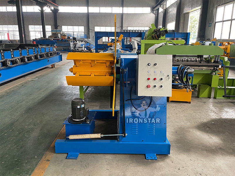 5 ton 500mm width hydraulic decoiler Galvanized steel or PPGI 15 working days