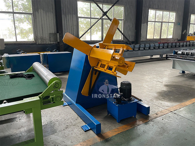 5 ton 500mm width hydraulic decoiler Galvanized steel or PPGI 15 working days
