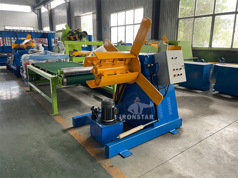 5 ton 500mm width hydraulic decoiler Galvanized steel or PPGI 15 working days
