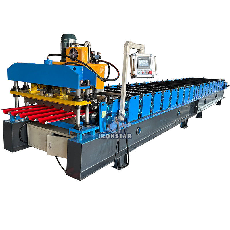 980 Trapezoidal roofing sheet roll forming machine for Brazil metal roof roll forming machine