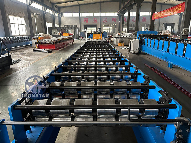980 Trapezoidal roofing sheet roll forming machine for Brazil metal roof roll forming machine