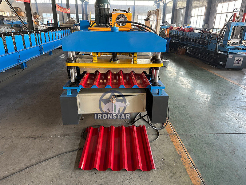 980 Trapezoidal roofing sheet roll forming machine for Brazil metal roof roll forming machine