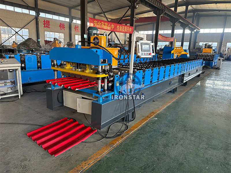 980 Trapezoidal roofing sheet roll forming machine for Brazil metal roof roll forming machine