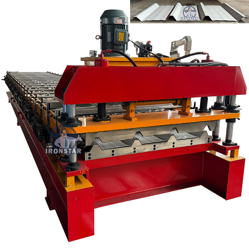 Tr4 trapezoidal roofing sheet roll forming machine for Peru