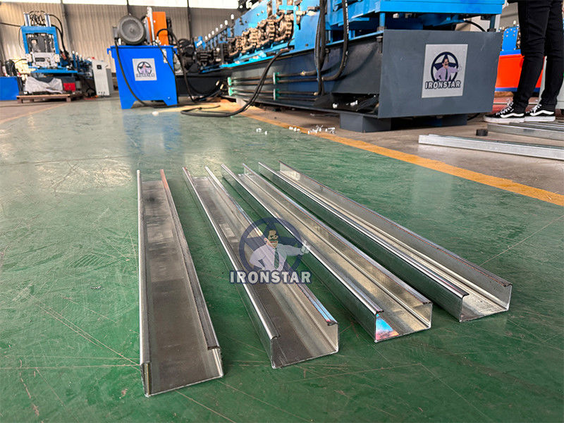 80-300mm automatic size changeable C purlin making machine CZ size interchangeable forming machine