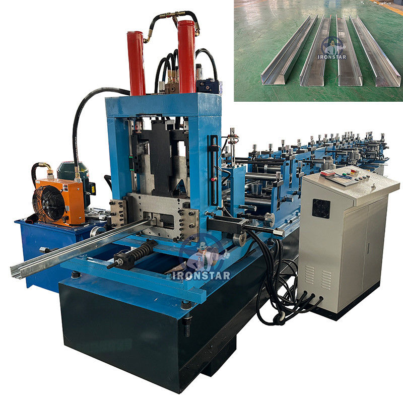 80-300mm automatic size changeable C purlin making machine CZ size interchangeable forming machine