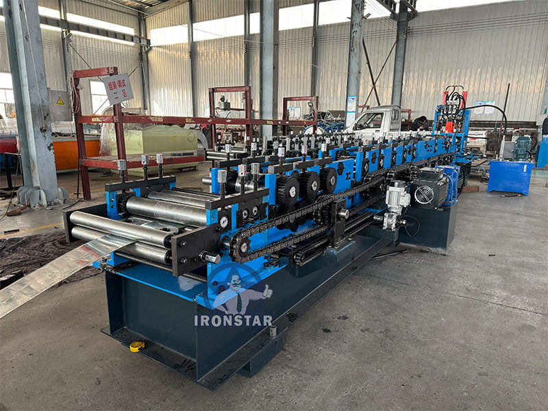 80-300mm automatic size changeable C purlin making machine CZ size interchangeable forming machine