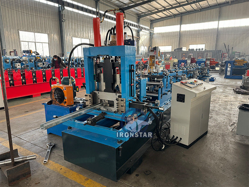 80-300mm automatic size changeable C purlin making machine CZ size interchangeable forming machine