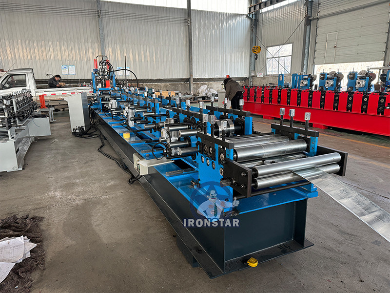 “High Speed Fully Automatic CZ Purlin Roll Forming Machine 80‑300mm Range Interchangeable C and Z Purlin Profiles”